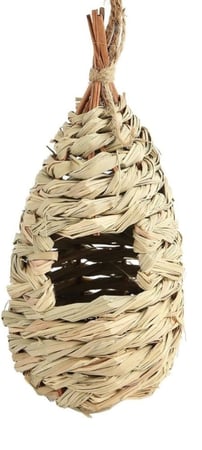 عش طيور الزينة خوص