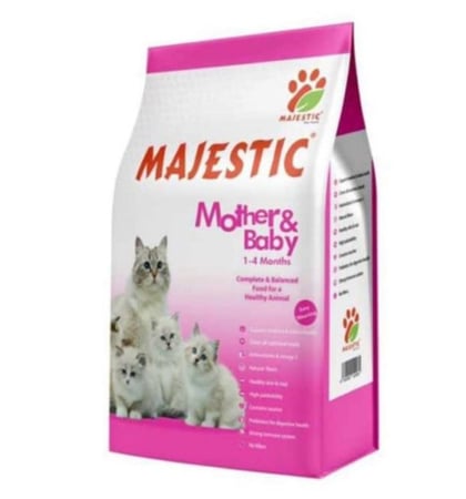 ماجستيك طعام جاف للأم والقطط الصغيرة