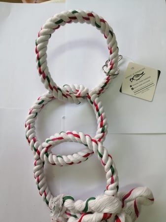 لعبة ببغاوات حبل 3 حلق