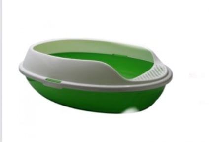 صحن رمل قطط مخرم فريم عالي كبير