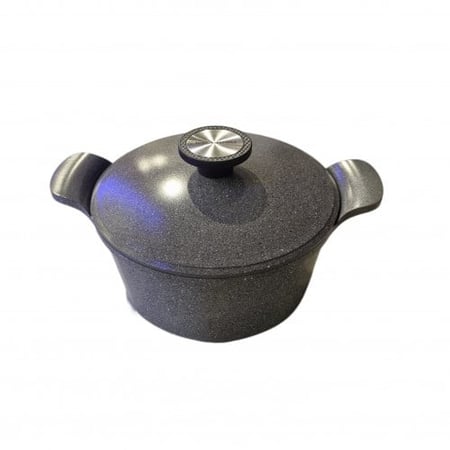 قدر جرانيت اكسترما رمادي 26 سم