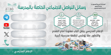 حسابات التواصل الإعلام التربوي