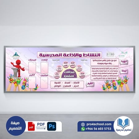 ‎لوحة النشاط والإذاعة المدرسية  78.