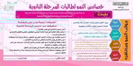 تصميم لوحة خصائص النمو