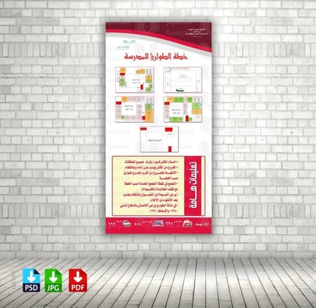 ‎تصميم كروكي وخطة الطوارئ  الأمن والسلامة