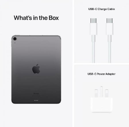ابل أيباد إير 5، واي فاي، 10.9 بوصة، 64 جيجا، أسود