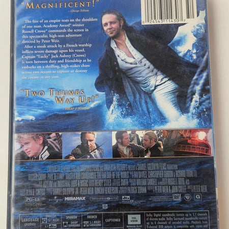DVD Movie – فيلم Master and Commander: The Far Side of the World بطولة Russell Crowe – إصدار NTSC