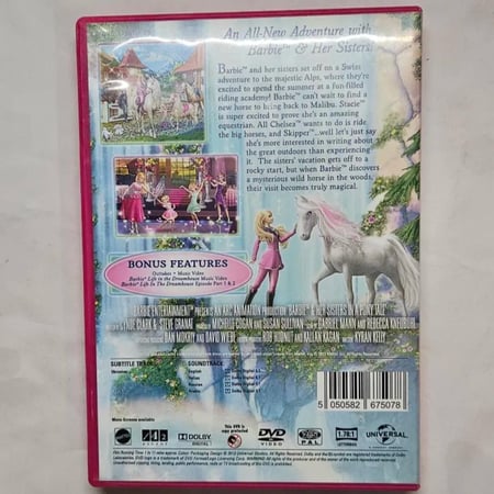 dvd  barbie her and sisters in a pony tale