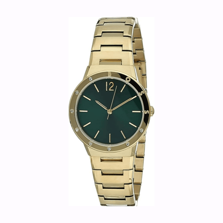 ساعة يد بوس ستانلس ستيل ذهبي للنساء