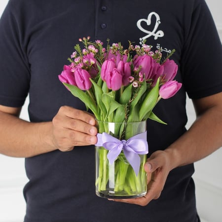 فازة التوليب بنفسجي