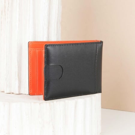 محفظة بطاقات رجالية برتقالي
