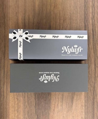 طقم هدية رجالي ديفوشي بتصميم انيق فضي واسود كبك فضي