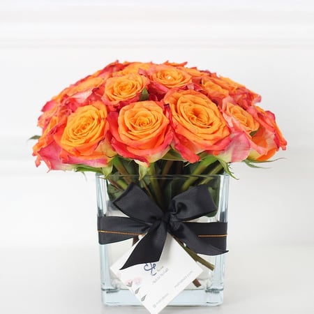 فازة جوري برتقالي