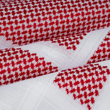 شماغ ملكي خاص شبابي ختم ابيض
