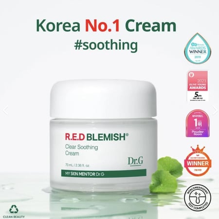 كريم ملطف ومرطب من دكتور جي DR.G R.E.D BLEMISH CLEAR SOOTHING CREAM
