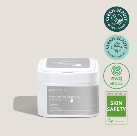 عبوة قناع نياسيناميد و فيتامين سي لتفتيح البشرةMary&May Niacinamide VitaminC Brightening Mask