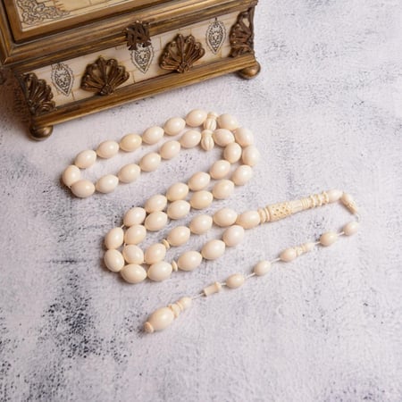 سبحة فاخرة من ناب الفيل الأفريقي