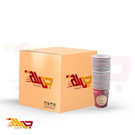 كرتون بالجملة اكواب قهوة ورقية 4 اونص - 1000 كوب