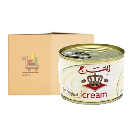 كرتون قشطة ساده من التاج 155 جرام 48 حبة