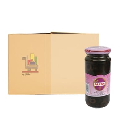 كرتون زيتون شرائح اسود صغير من اليسا شد 12* 120