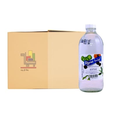 كرتون خل ابيض من رنا 474مل 12حبة