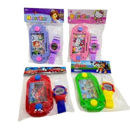 ساعة مع لعبة حلقات /1قطعة