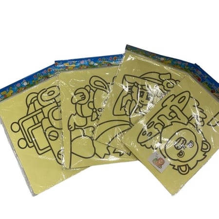 ورقة تلوين بالرمل /قطعة واحدة