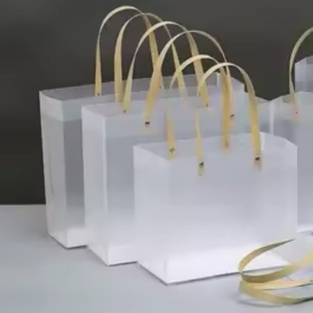 اكياس هدايا شفافة بتصميم انيق  /1قطعة