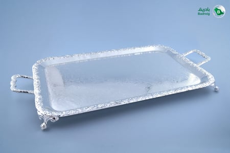 صينية تقديم مسطحة بأرجل كوين آن انجليزي 64*34 سم