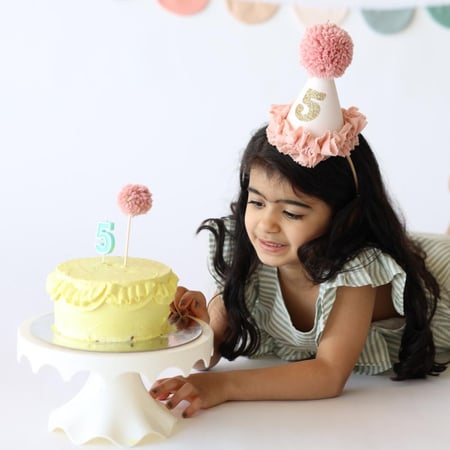 Ruffles birthday hat