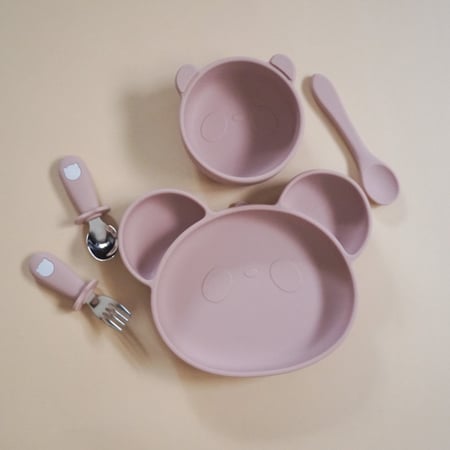 Pink feeding set