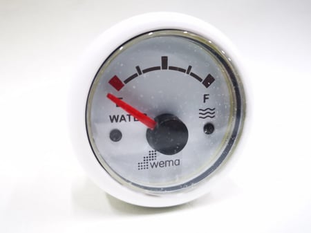 عداد قياس خزان الماء لون أبيض