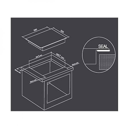 سطح ميديا سيراميك 60 سم كهرباء بلت ان-MCHF645