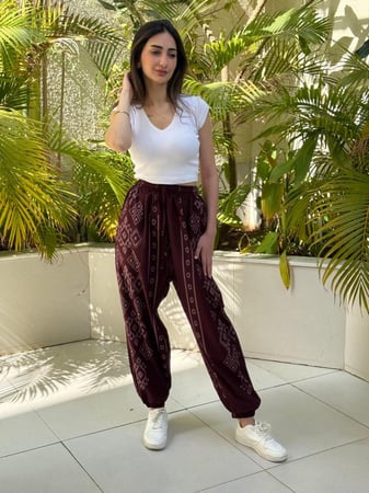 شروال ازرهــ باللون العودي للجنسين