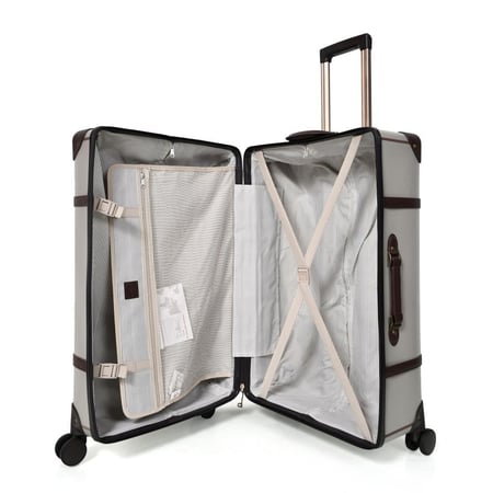 طقم شنط سفر كلاسيك فينتينج  - رمادي بستراب بني يونيووكر UNIWALKER