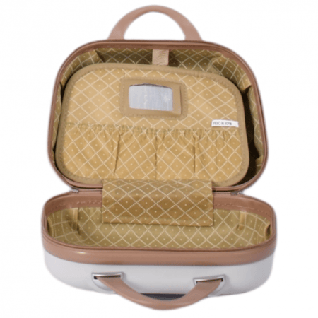 شنط فايبر مموج 5 قطع لون بيج كاكي