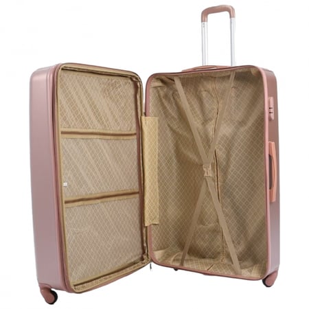 شنط سفر 6 قطع روز قولد على شكل خطوط