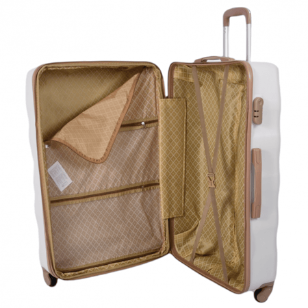 شنط فايبر مموج 5 قطع لون بيج كاكي