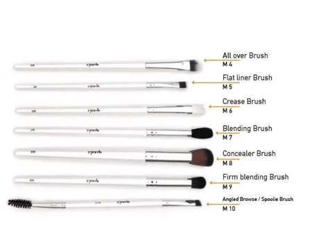 مجموعة فرش للعين والحواجب من ماربل - 7 فرش