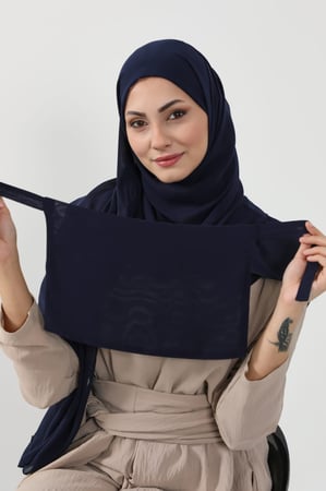 لثام مع طرحة كحلي