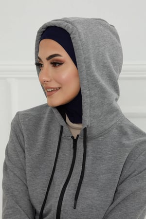 قبعة كاملة تغطي الرقبة والرأس - كحلي