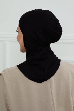 قبعة كاملة تغطي الرقبة والرأس - أسود