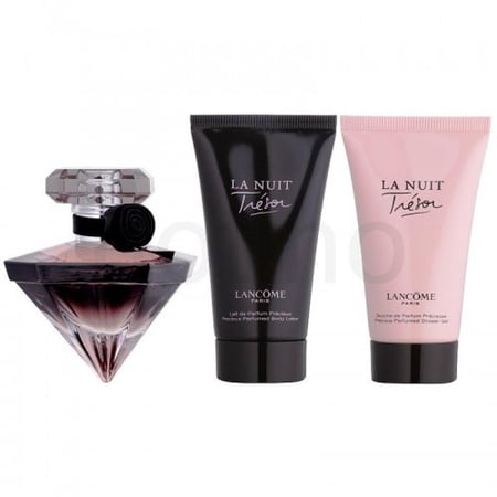 طقم لانكوم لانوي تريزور او دو بارفيوم (عطر 50مل+شاور جل 50مل+بودي لوشن 50مل)