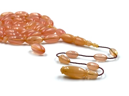 سبحة بكلايت من عصي تعريق بشفافية صب قديم خراطة دوغان اوغور old rosary