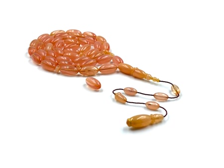 سبحة بكلايت من عصي تعريق بشفافية صب قديم خراطة دوغان اوغور old rosary