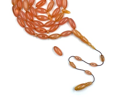 سبحة بكلايت من عصي تعريق بشفافية صب قديم خراطة دوغان اوغور old rosary