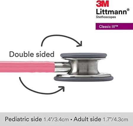 سماعة طبيب ليتمان زهري لؤلوي كلاسيك 3M -5633 من متجر بدايه الطب