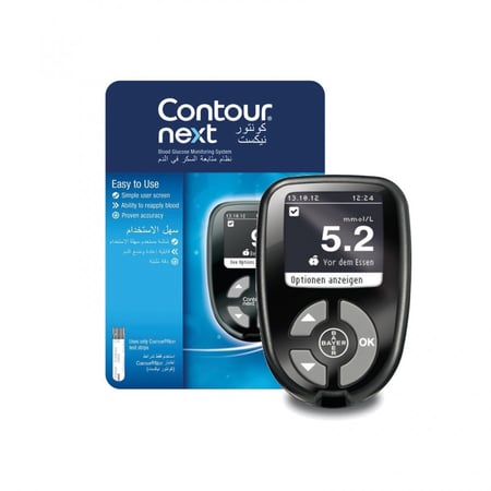 جهاز قياس السكر في الدم كونتور نيكست المطور من متجر بدايه الطب