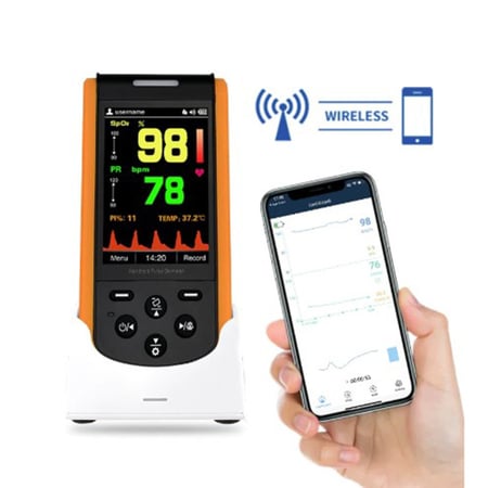 جهاز قياس نسبة  الاوكسيجين في الدم اطفال handheld pulse oximeter sp-