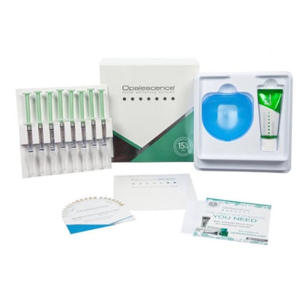 جل تبييض الاسنان المنزلي اوبالسنس بنكهة النعناع تركيز 15